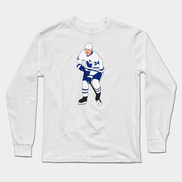 Auston Matthews Minimal Long Sleeve T-Shirt by whelmd